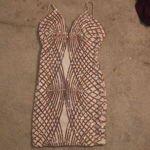 Gold Body-con dress